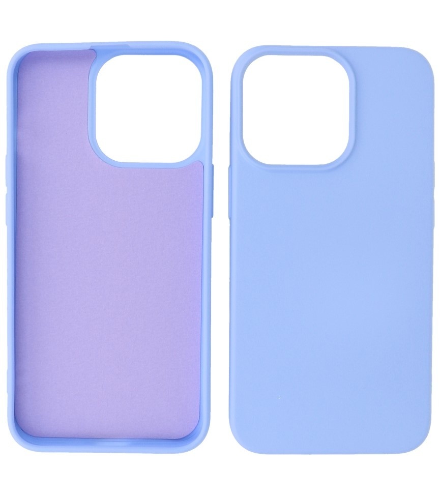 Fashion Color TPU Hoesje voor iPhone 15 Pro Paars