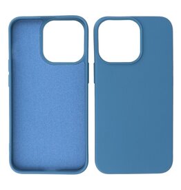 iPhone 15 Pro Max Hoesje Fashion Backcover Telefoonhoesje Navy