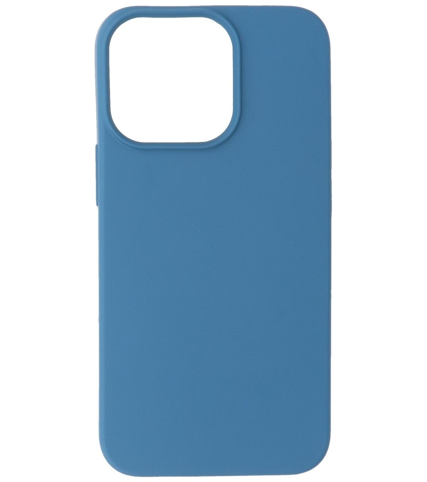 Fashion Backcover Telefoonhoesje - Color Hoesje - Geschikt voor iPhone 15 Pro Max - Navy