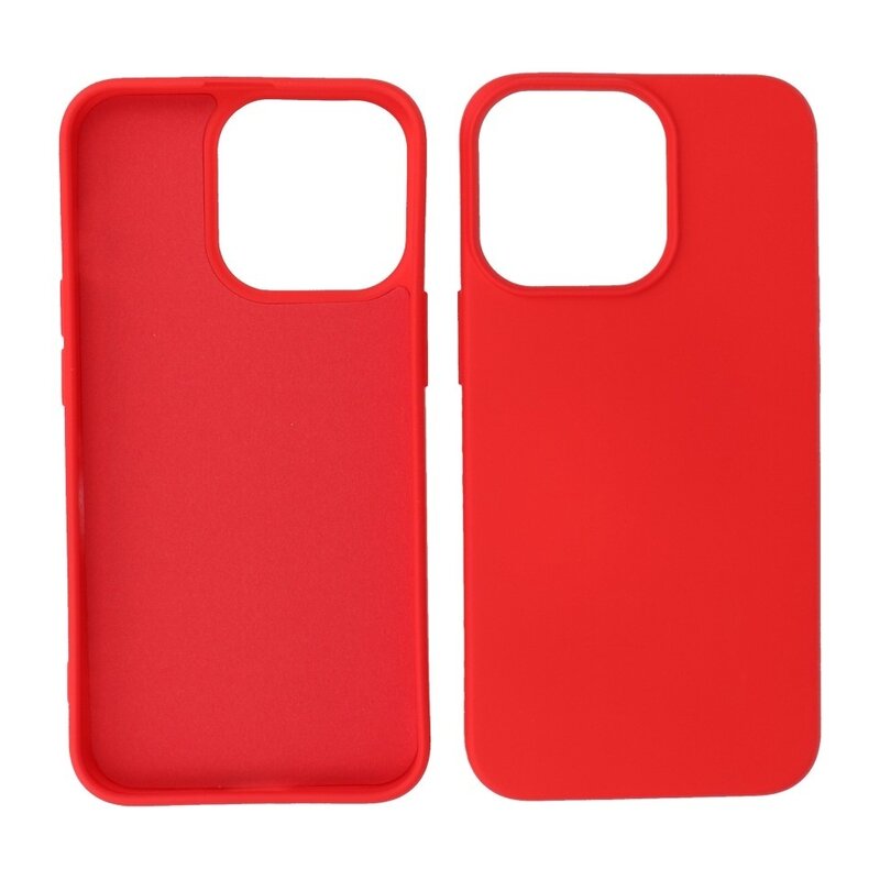 Fashion Backcover Telefoonhoesje - Color Hoesje - Geschikt voor iPhone 15 Pro Max - Rood
