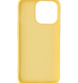 Fashion Color TPU Hoesje voor iPhone 15 Pro Max Geel