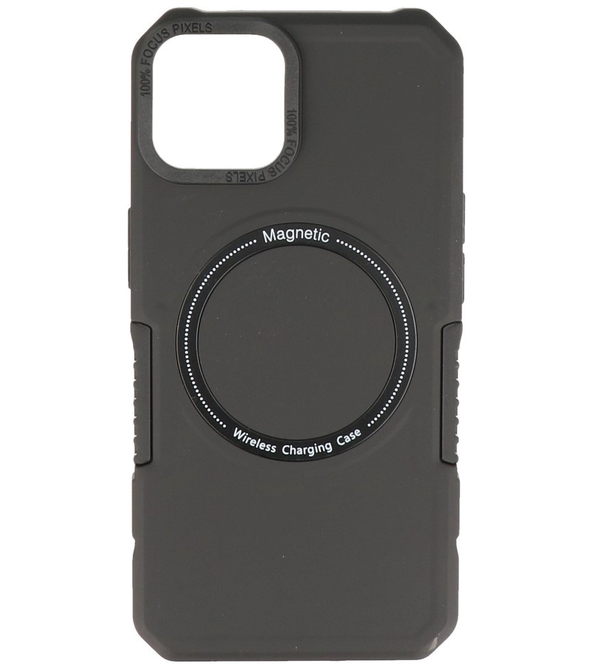 Magnetic Charging Case voor iPhone 15 Zwart