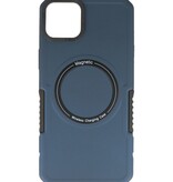 Magnetic Charging Case voor iPhone 15 Plus Navy