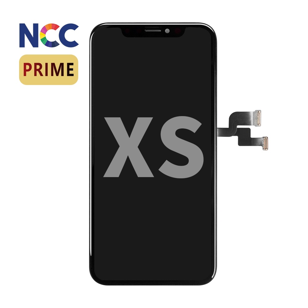Support LCD NCC Prime Incell pour iPhone XS Noir + Verre MF Full Glass Offert Valeur magasin 15€