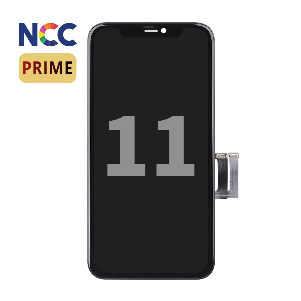 NCC Prime incell LCD-montage voor iPhone 11 Zwart + Gratis MF Full Glass Winkel Waarder € 15
