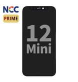Support LCD NCC Prime incell pour iPhone 12 Mini Noir + Verre MF Full Glass offert Valeur boutique 15 €