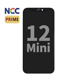 NCC Prime incell LCD-montering til iPhone 12 Mini Sort + Gratis MF fuld glas
