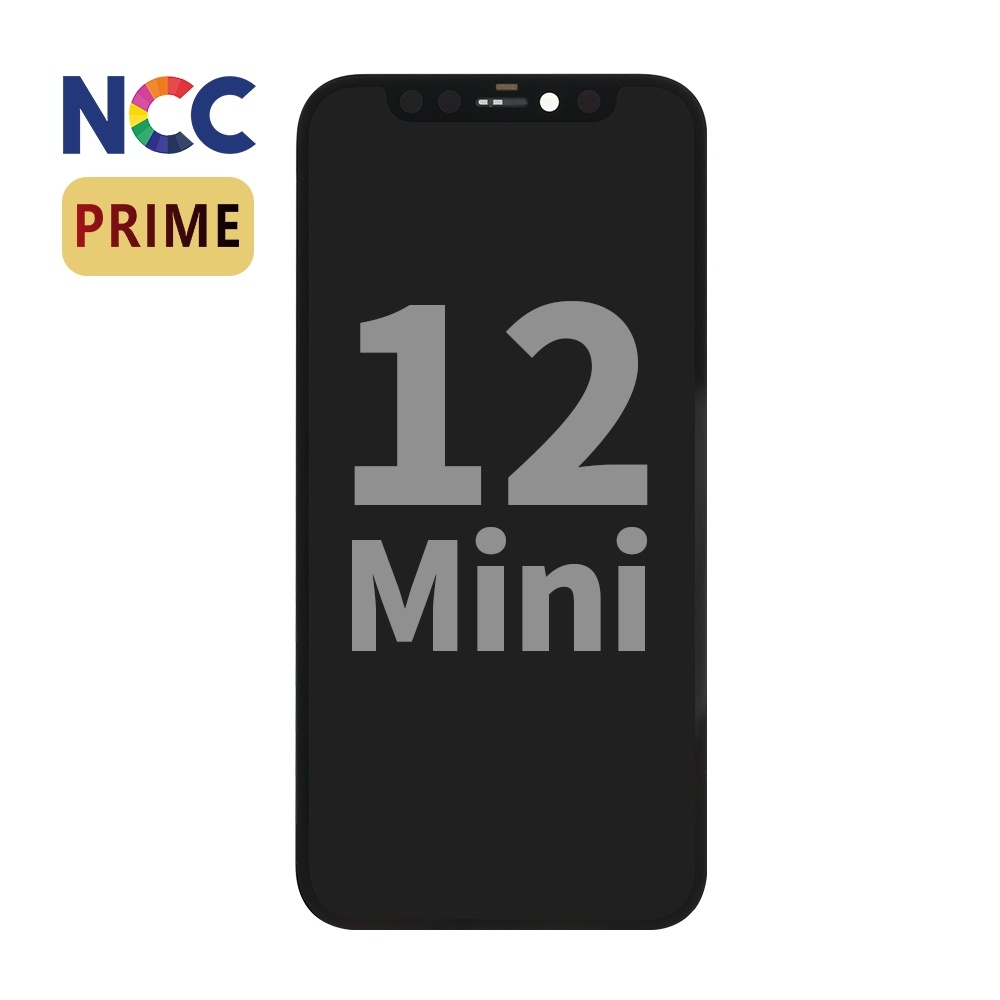 NCC Prime Incell LCD-Halterung für iPhone 12 Mini Schwarz + Gratis MF Full Glass Shop-Wert 15 €