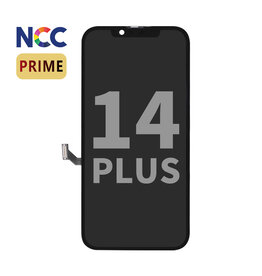 NCC Prime incell LCD-montering til iPhone 14 Plus Sort + Gratis MF fuld glas