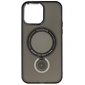 Custodia trasparente opaca Magsafe con funzione di supporto per iPhone 14 Pro nera