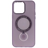 Magsafe Mat Transparant Case met Staande Functie voor iPhone 14 Pro Max Paars