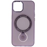 Magsafe Matt Transparent Case with Standing Function for iPhone 15 Purple