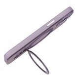 Magsafe Matt Transparente Hülle mit Standfunktion für iPhone 15 Plus Lila