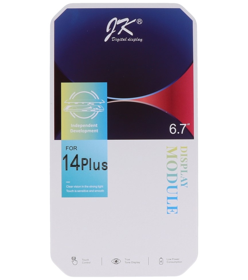 Écran JK incell pour iPhone 14 Plus + MF Full Glass offert Valeur magasin 15 €
