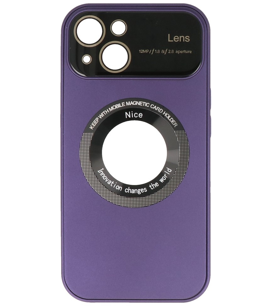 Custodia Prime Magsafe con protezione per fotocamera per iPhone 15 viola
