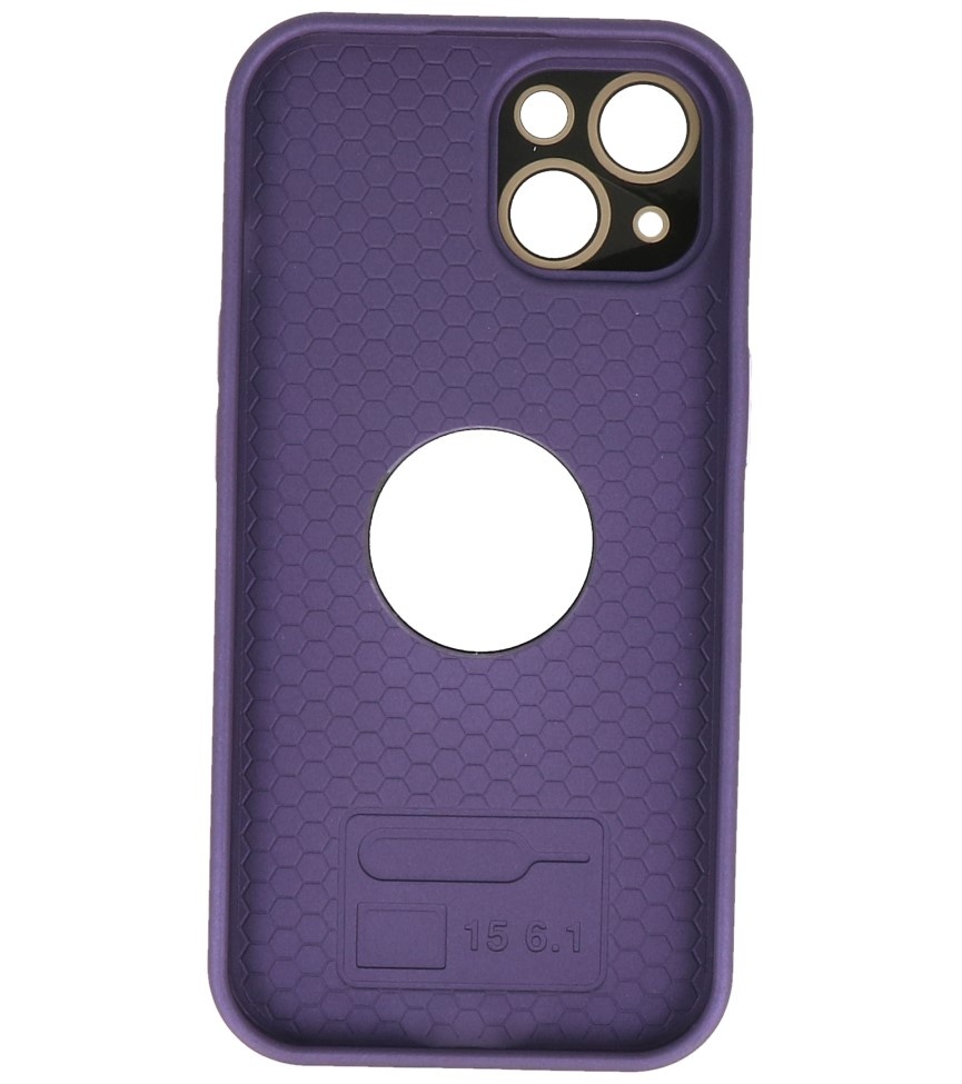 Hoesjes geschikt voor Apple Prime Magsafe Case met Camera Beschermer voor iPhone 15 Purple