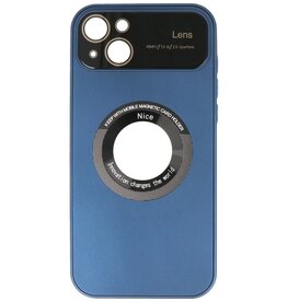 Funda Prime Magsafe con Protector de Cámara para iPhone 15 Plus Azul Marino