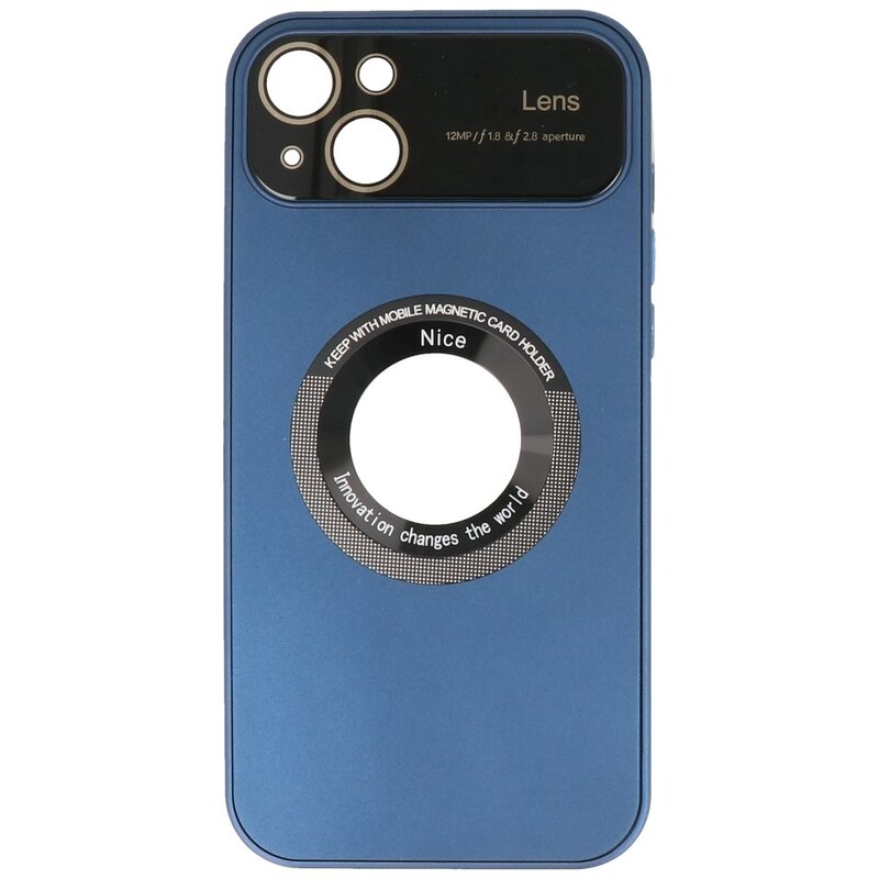 Funda Prime Magsafe con Protector de Cámara para iPhone 15 Plus Azul Marino