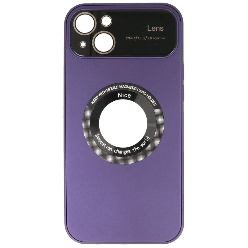 Funda Prime Magsafe con Protector de Cámara para iPhone 15 Plus Morada