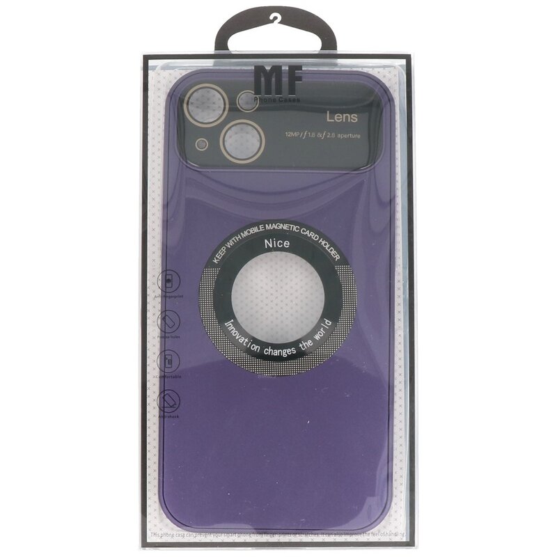 Funda Prime Magsafe con Protector de Cámara para iPhone 15 Plus Morada