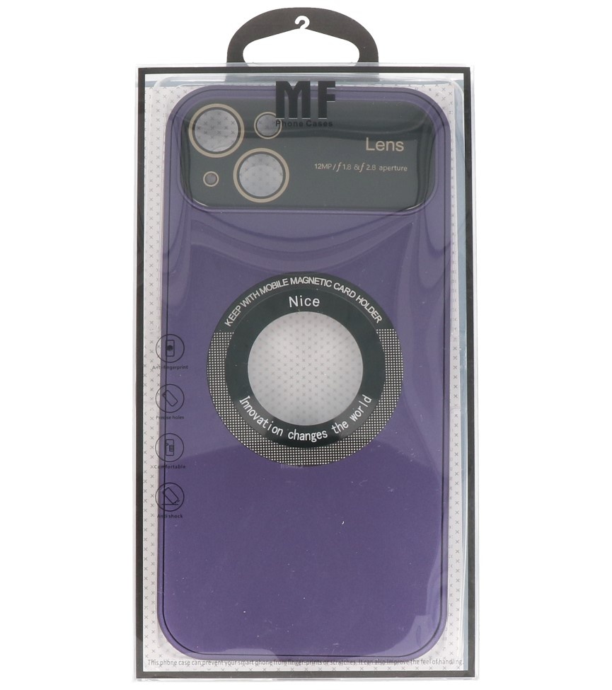 Prime Magsafe Case met Camera Beschermer voor iPhone 15 Plus Purple