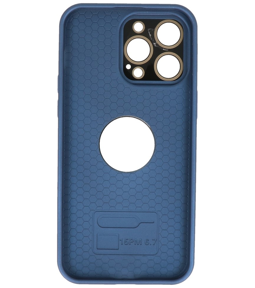 Funda Prime Magsafe con protector de cámara para iPhone 15 Pro Max Azul marino