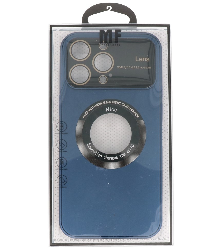 Custodia Prime Magsafe con protezione per fotocamera per iPhone 15 Pro Max Navy