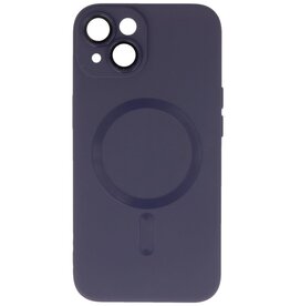 Custodia MagSafe con protezione per fotocamera per iPhone 15 viola notte