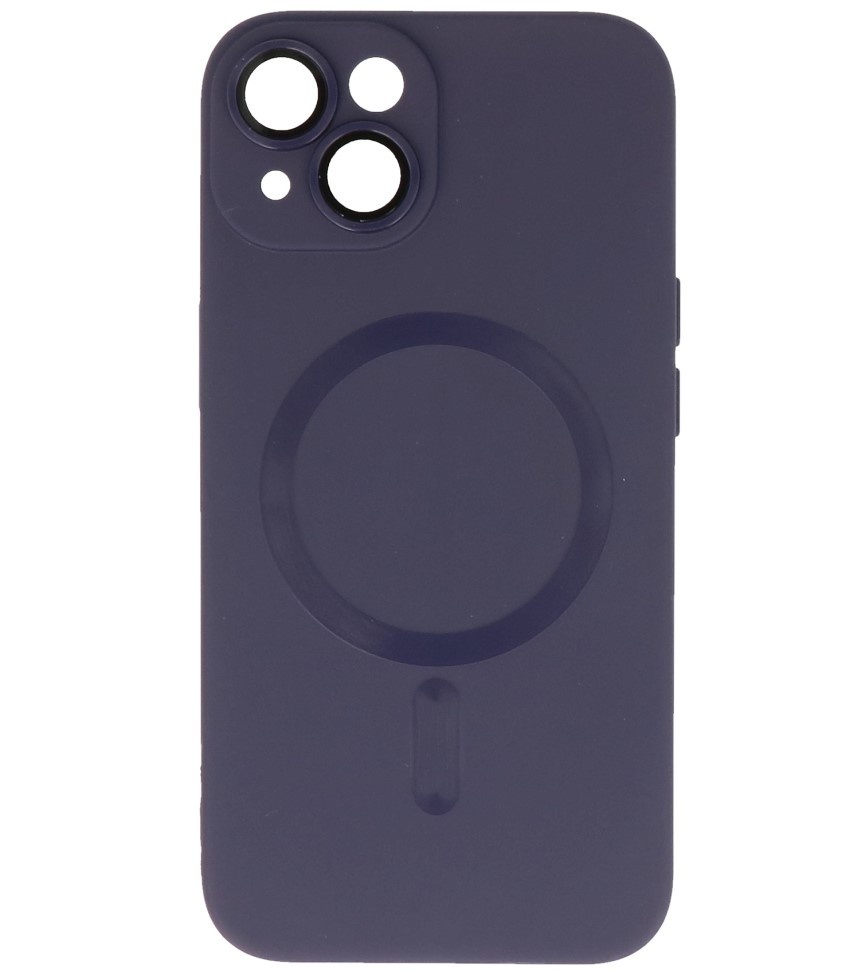 Funda MagSafe con protector de cámara para iPhone 15 Night Purple