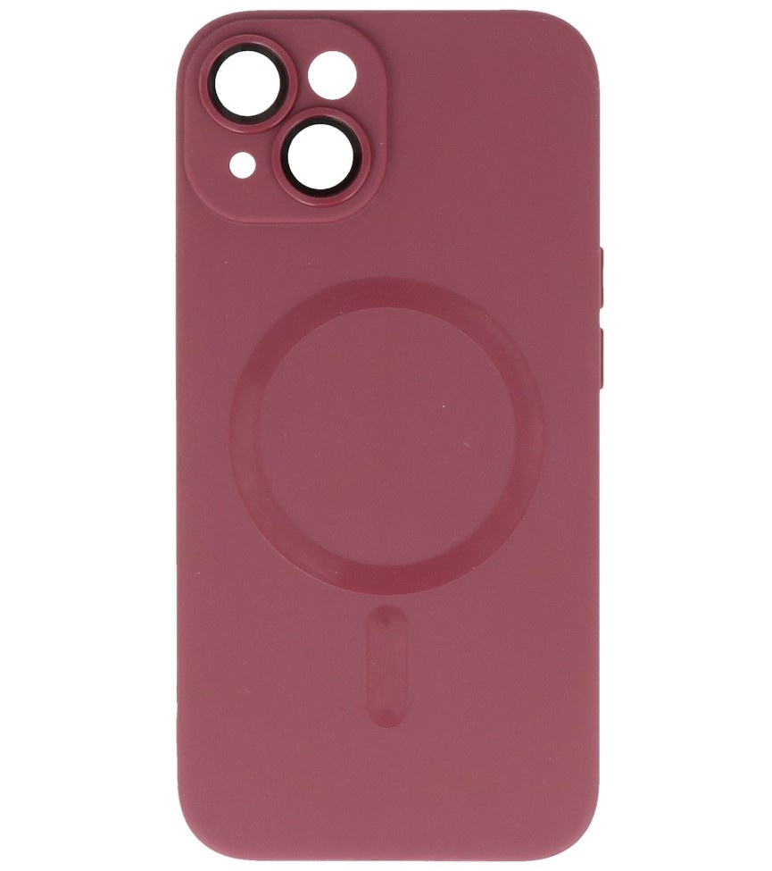 Custodia MagSafe con protezione per fotocamera per iPhone 15 Marrone
