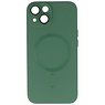 Étui MagSafe avec protecteur d’appareil photo pour iPhone 15 vert foncé