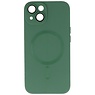 Funda MagSafe con Protector de Cámara para iPhone 15 Verde Oscuro