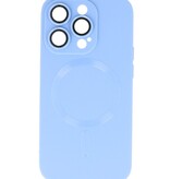 Étui MagSafe avec protecteur d'appareil photo pour iPhone 15 Pro Bleu