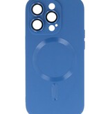 Custodia MagSafe con protezione per fotocamera per iPhone 15 Pro Navy