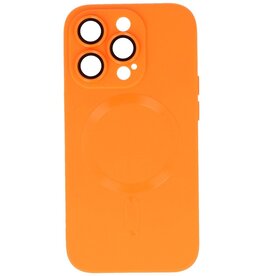 Étui MagSafe avec protecteur d'appareil photo pour iPhone 15 Pro Orange