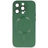 Funda MagSafe con Protector de Cámara para iPhone 15 Pro Verde Oscuro