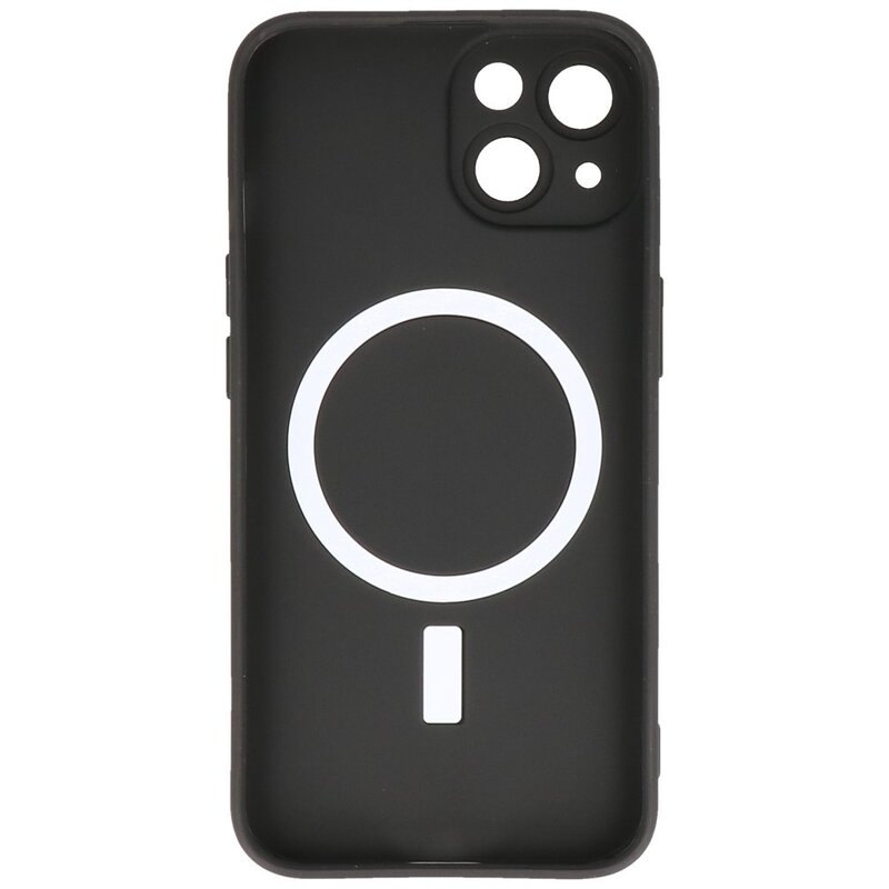 Custodia MagSafe con protezione per fotocamera per iPhone 15 Plus nera