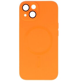 MagSafe Case with Camera Protector for iPhone 15 Plus Orange