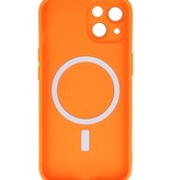 MagSafe Case with Camera Protector for iPhone 15 Plus Orange