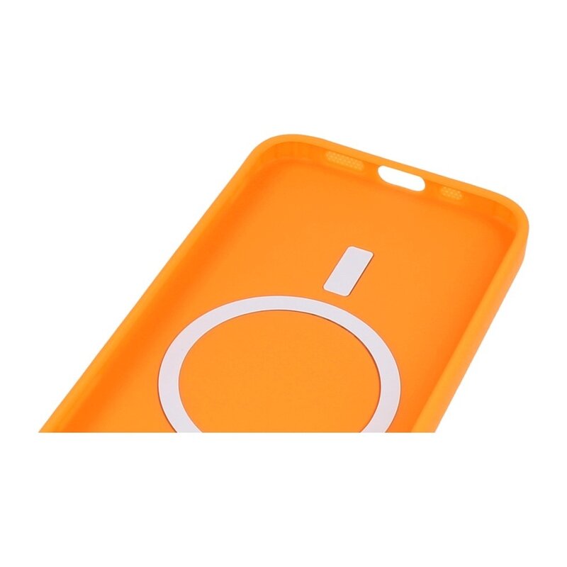 Funda MagSafe con Protector de Cámara para iPhone 15 Plus Naranja