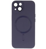 MagSafe Hoesje met Camera Beschermer voor iPhone 15 Plus Nacht Paars