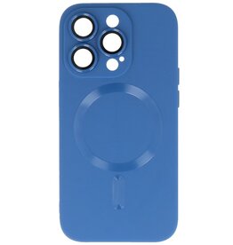 Funda MagSafe con protector de cámara para iPhone 15 Pro Max Azul marino