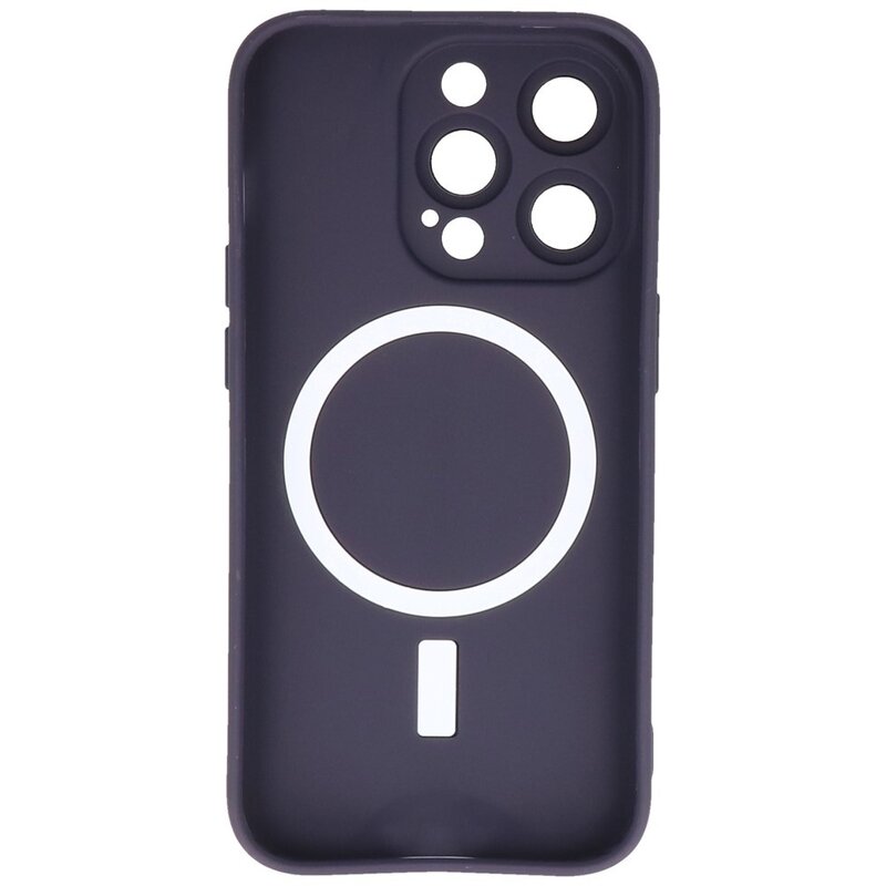 Funda MagSafe con protector de cámara para iPhone 15 Pro Max Night Purple