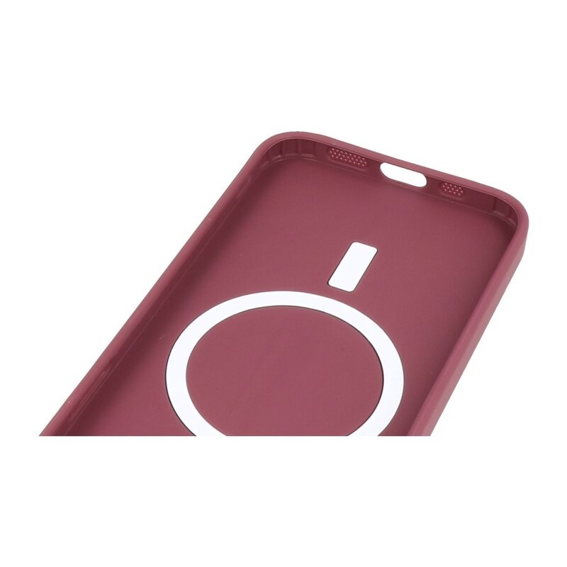 Étui MagSafe avec protecteur d'appareil photo pour iPhone 15 Pro Max marron