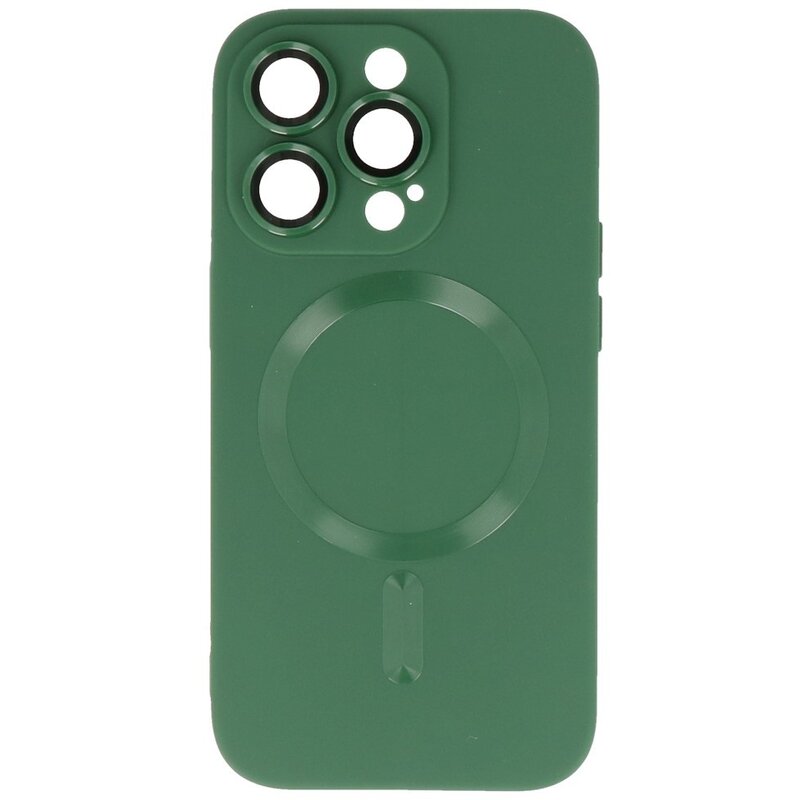 MagSafe Case with Camera Protector for iPhone 15 Pro Max Dark Green