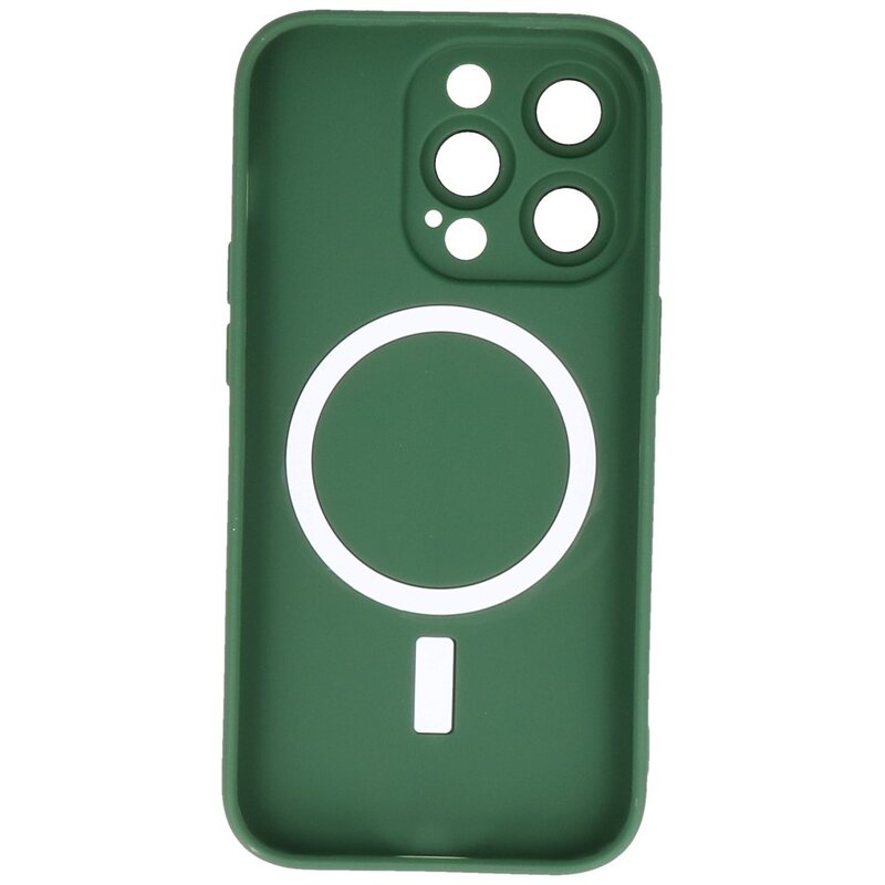 MagSafe Case with Camera Protector for iPhone 15 Pro Max Dark Green