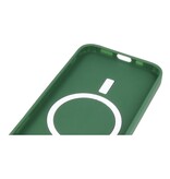 MagSafe Case with Camera Protector for iPhone 15 Pro Max Dark Green