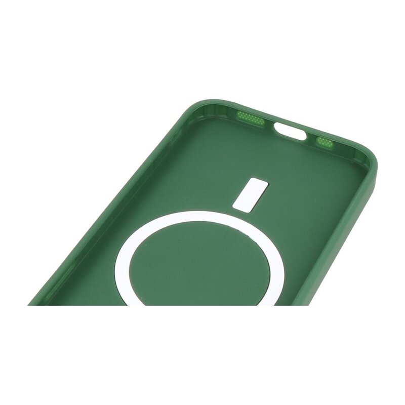 MagSafe etui med kamerabeskytter til iPhone 15 Pro Max Mørkegrøn
