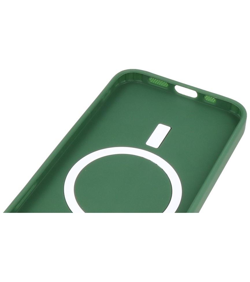 MagSafe Case with Camera Protector for iPhone 15 Pro Max Dark Green