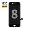 NCC Prime incell LCD-montering til iPhone 8 - SE 2020 - SE 2022 Sort + Gratis MF fuld glas